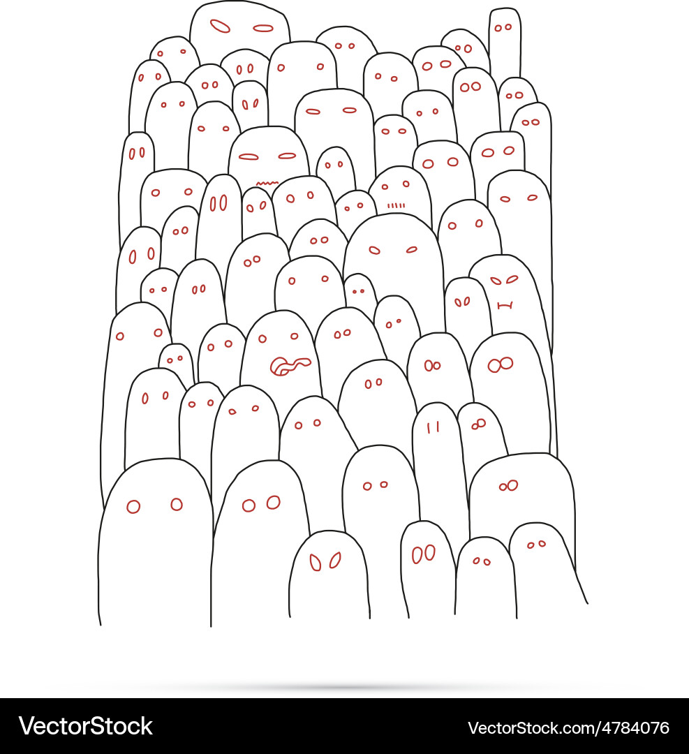 Monsters pattern design Vector Image