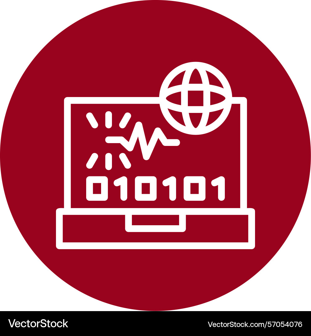Swift spark line circle style icon design vector image