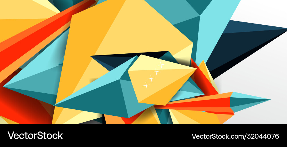 Trendy simple triangle abstract background Vector Image