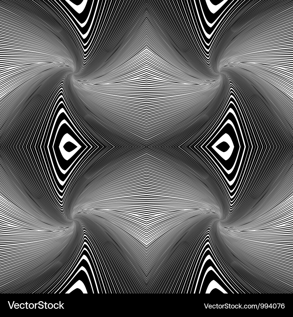Twisted lines seamless background vector image