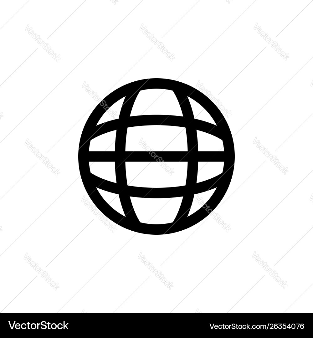 Web browser icon with line style internet Web browser icon with line style internet vector image