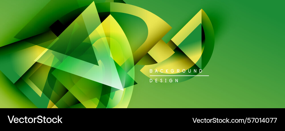 Abstract green design features dynamic shapes Abstract green design features dynamic shapes vector image