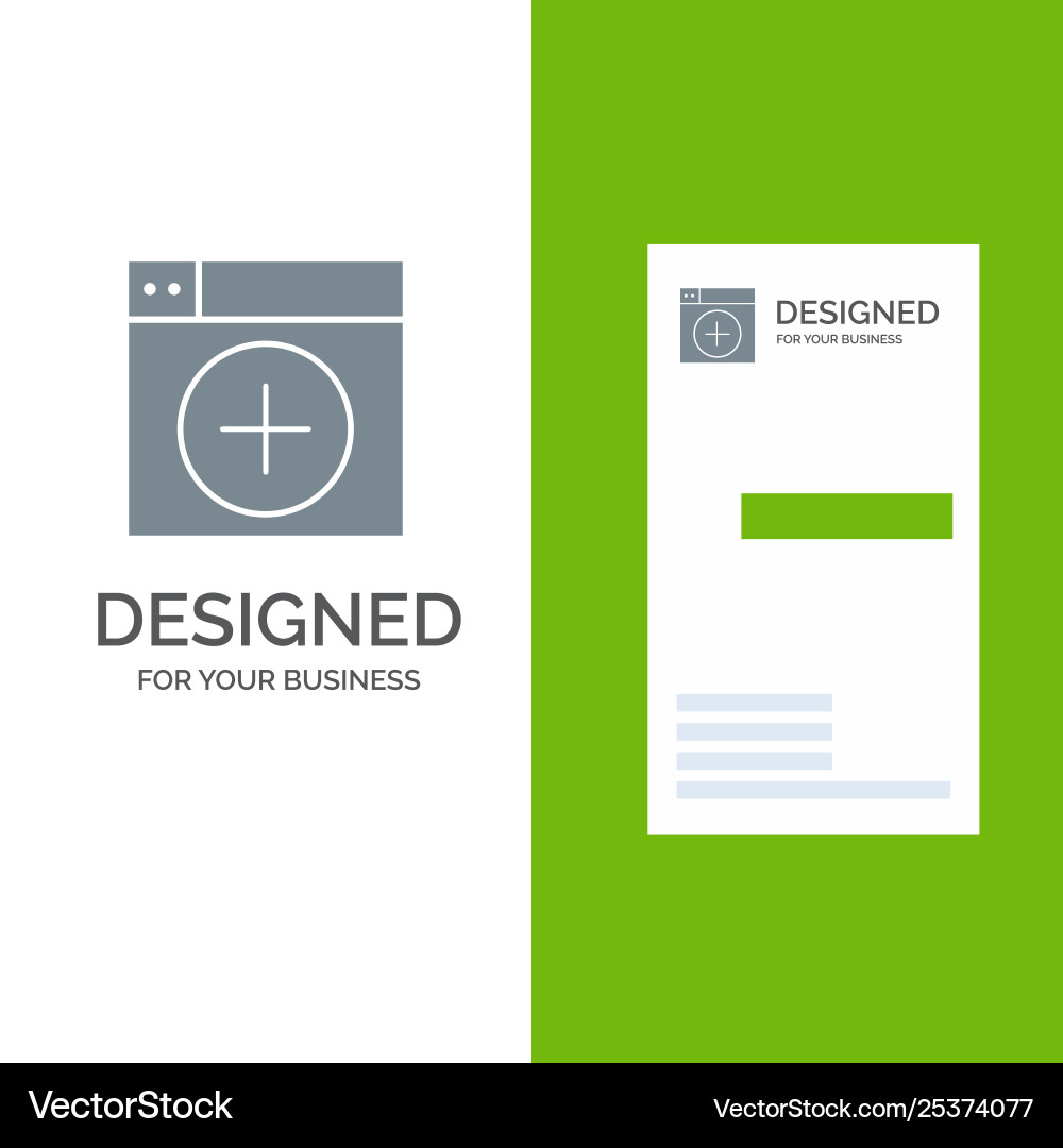 Add window new graphics app grey logo design Add window new graphics app grey logo design vector image