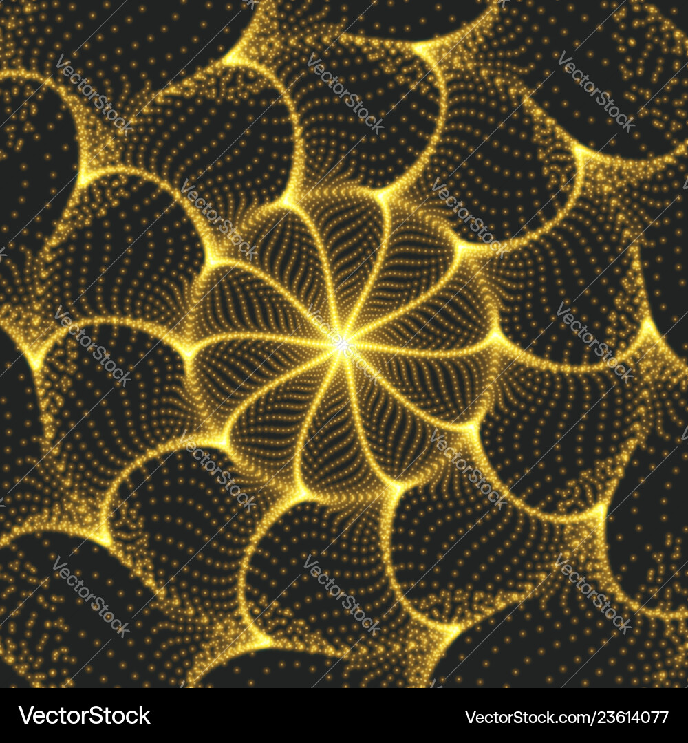 Array with dynamic particles 3d technology style Array with dynamic particles 3d technology style vector image