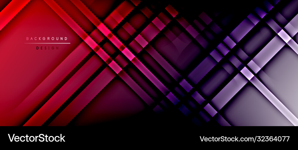 Bright gradient neon lines abstract background Vector Image