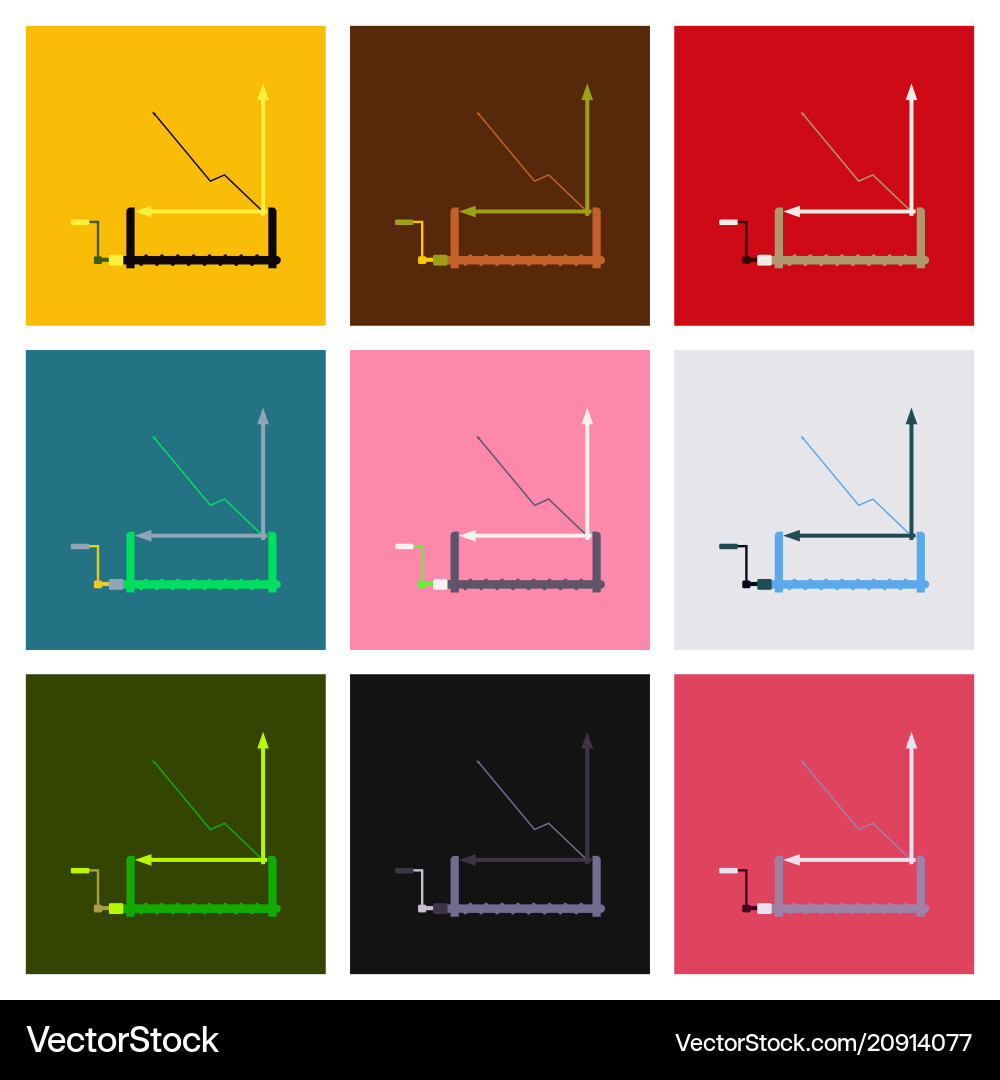 Financial data graph chart trend lines columns Financial data graph chart trend lines columns vector image