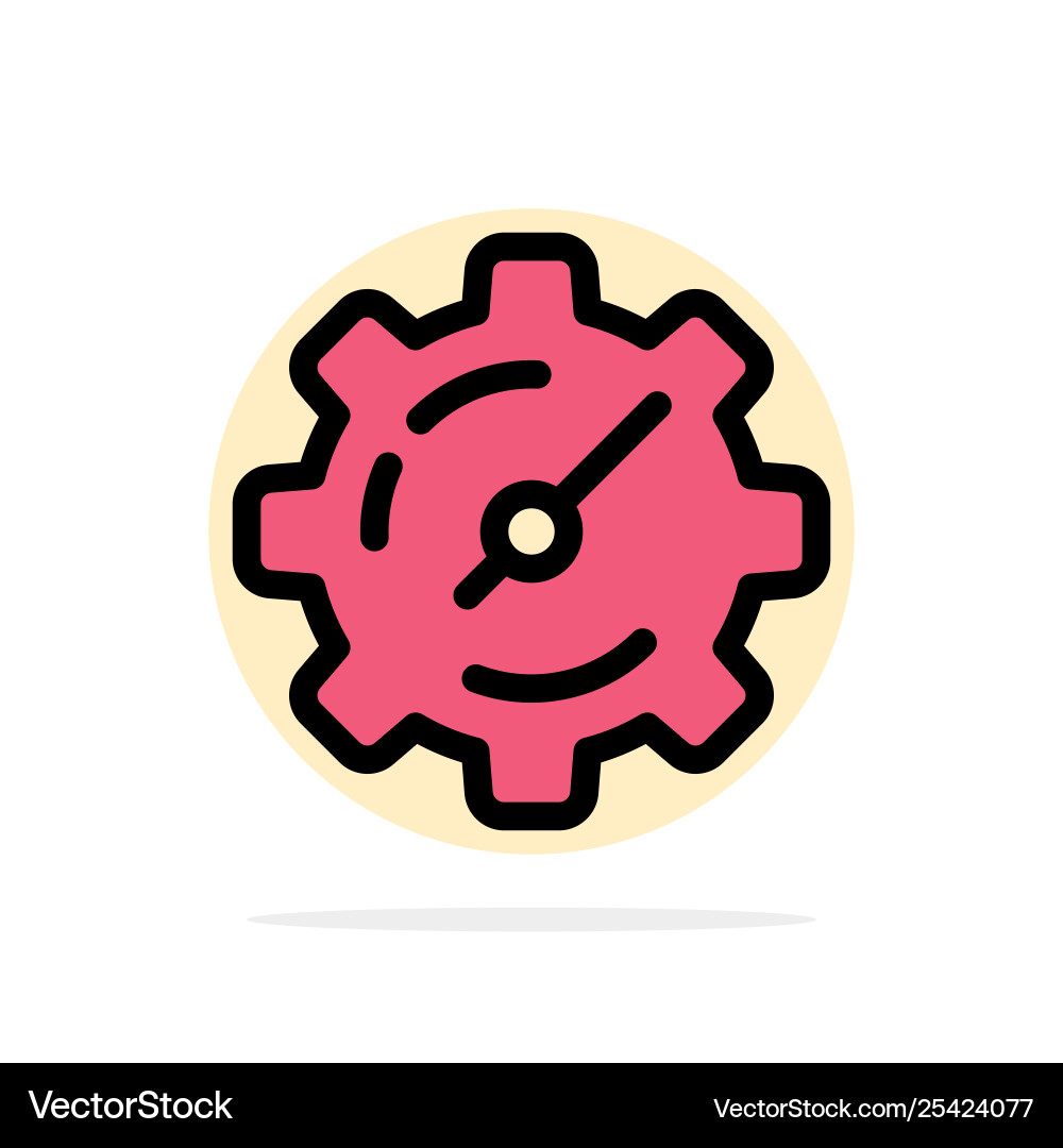 Gear setting timer abstract circle background Gear setting timer abstract circle background vector image