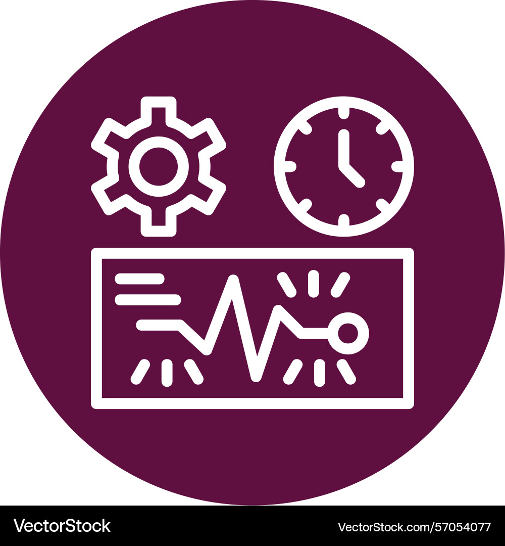 Quick spark line circle style icon design vector image
