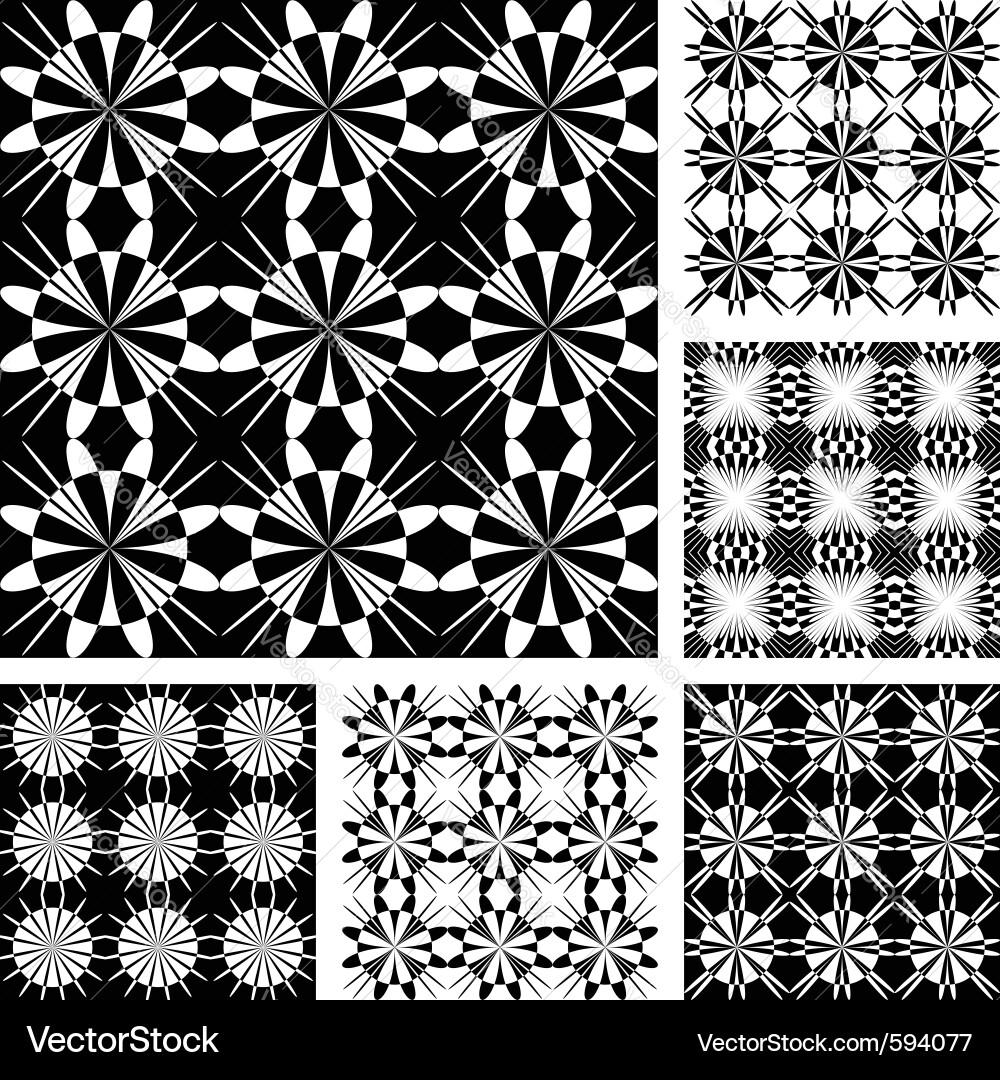 Seamless geometric patterns Vector Image
