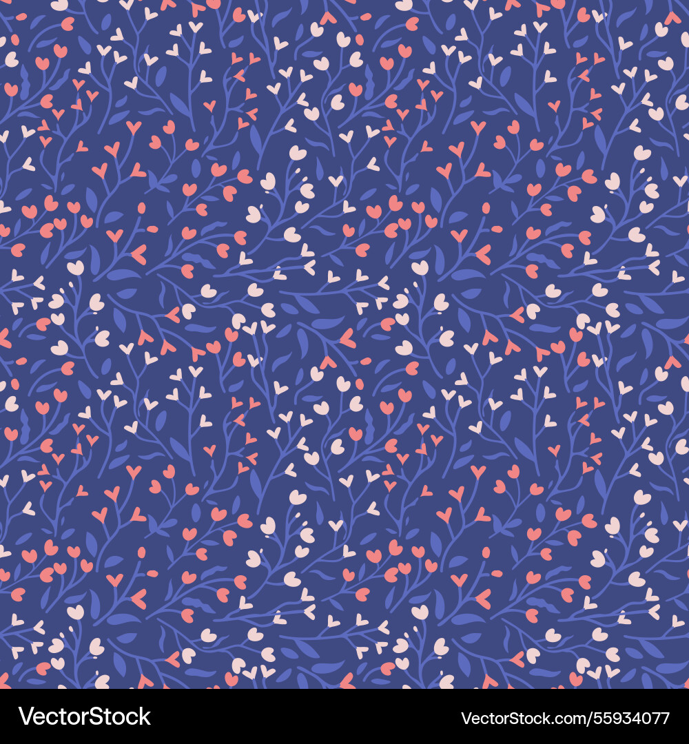 Seamless hearts pattern Seamless hearts pattern Vector Image