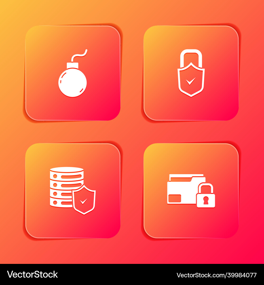 Set bomb ready to explode lock and check mark Set bomb ready to explode lock and check mark vector image