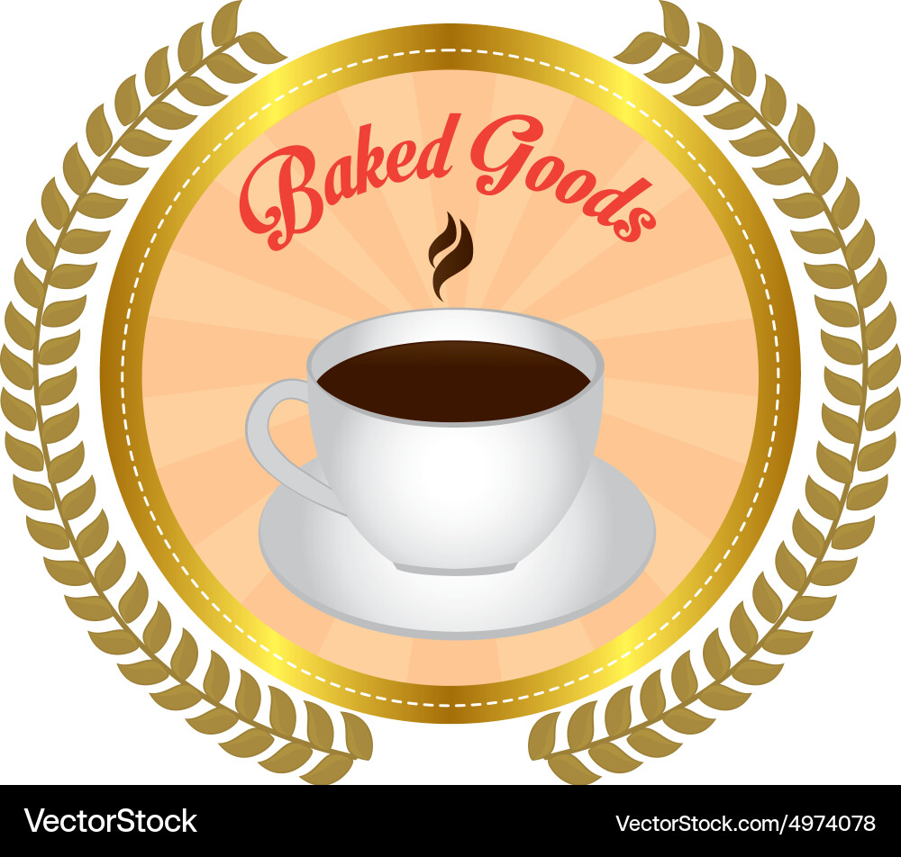 Abstract bakery object on a white background Vector Image