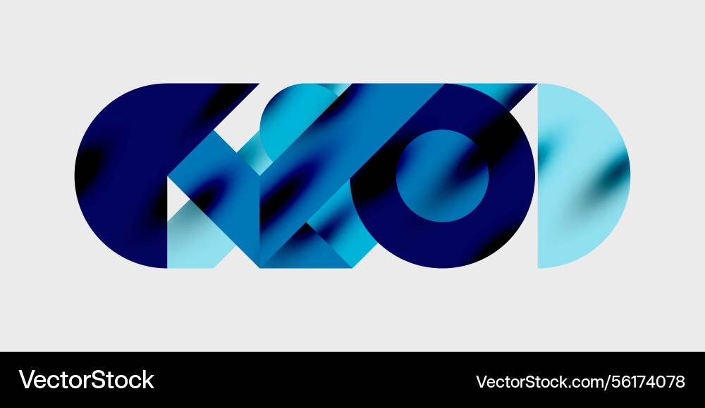 Abstract design blue shapes overlap creating Abstract design blue shapes overlap creating Vector Image
