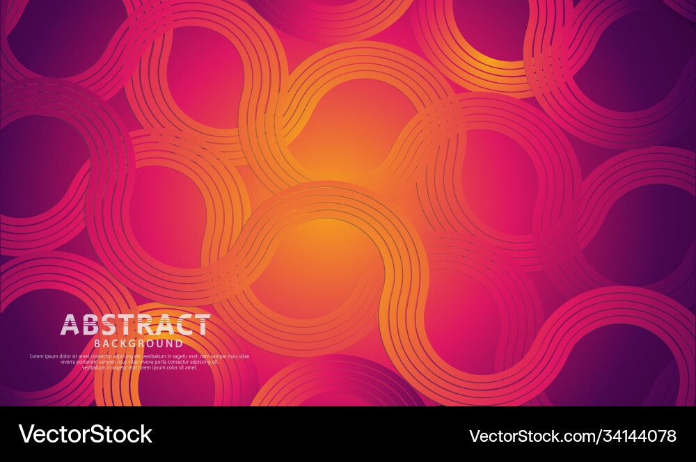 Abstract futuristic colorful circle and waves Vector Image