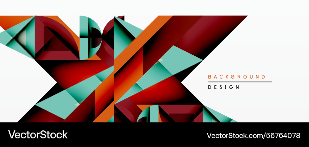 Abstract geometric design features overlapping Abstract geometric design features overlapping Vector Image