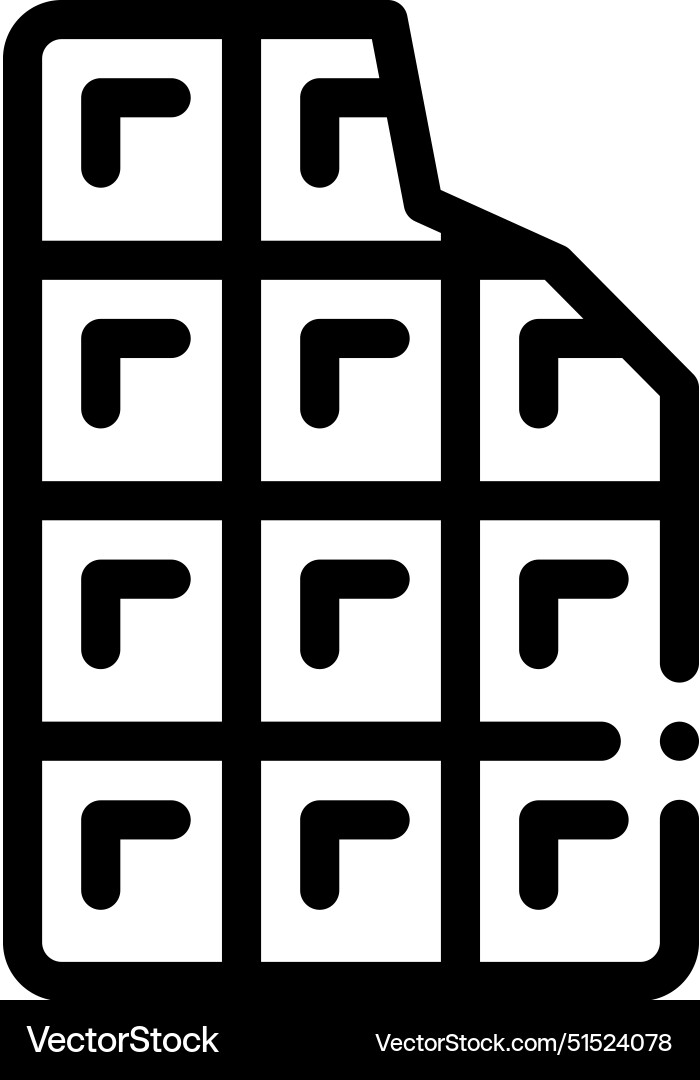 Bar icon thin linear style design isolated Vector Image