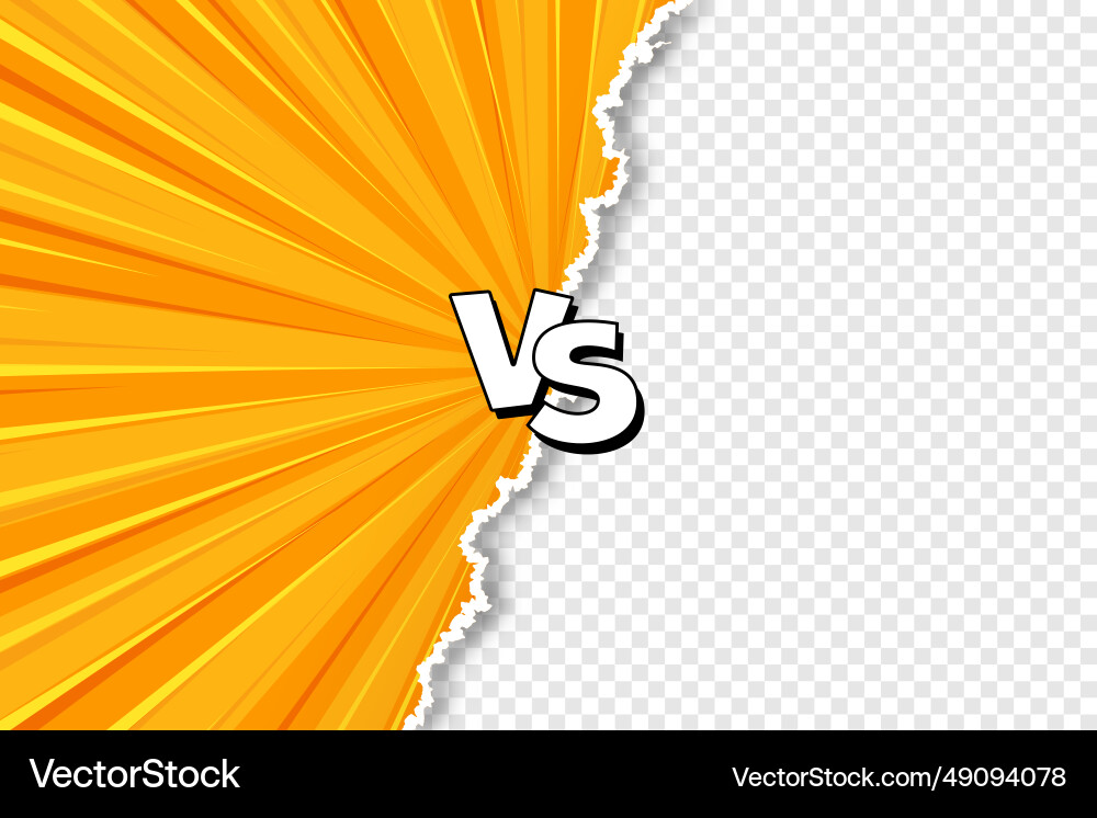 Cartoon comic background fight versus comics Cartoon comic background fight versus comics vector image