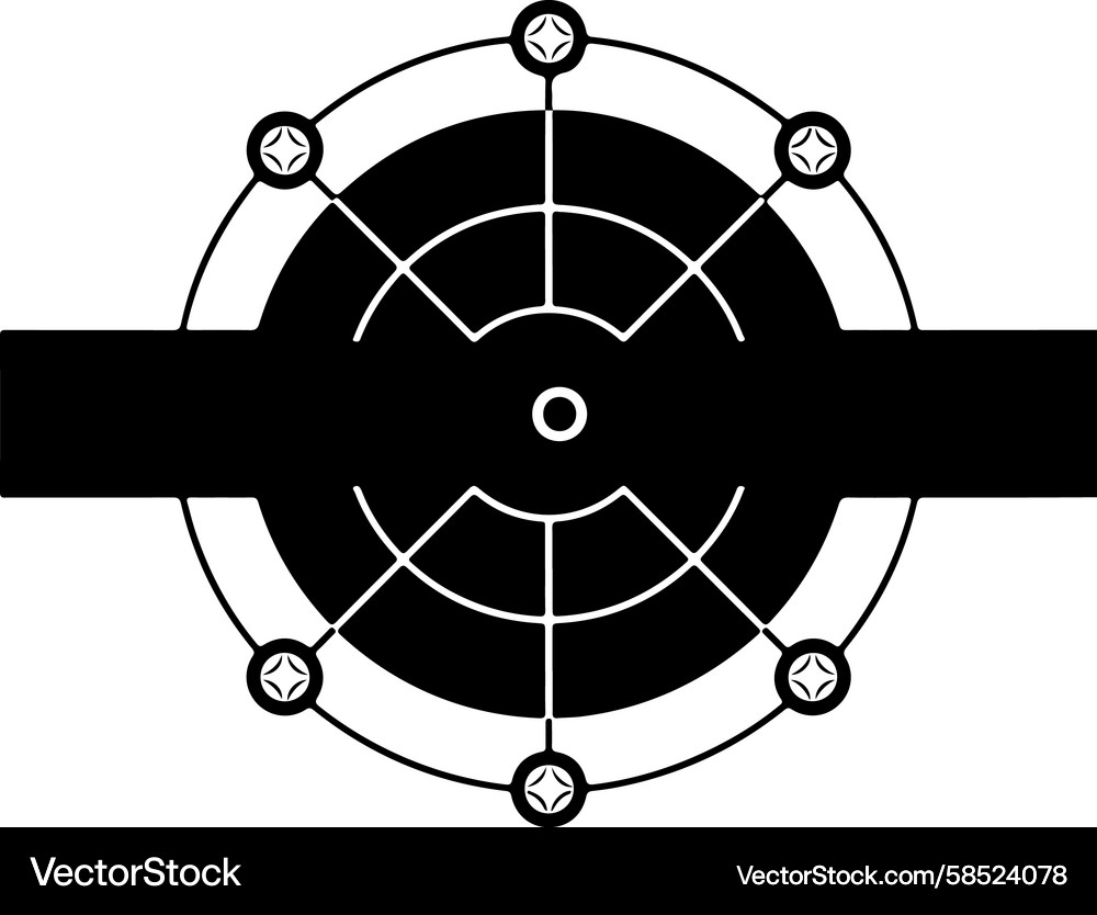 Circular Abstract Network Vector Image