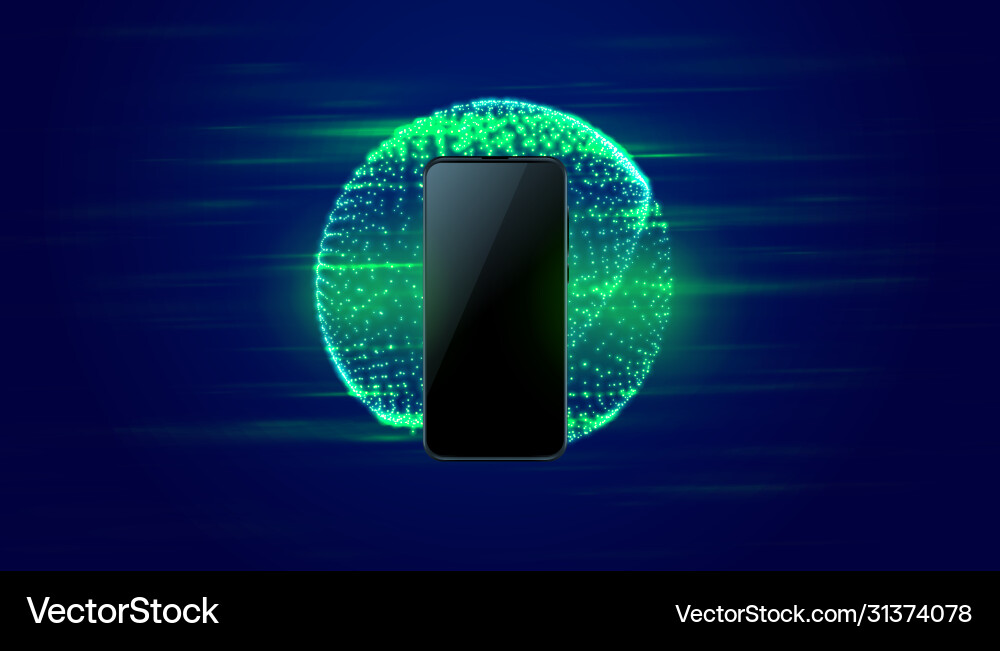 Digital mobile technology fast speed background Digital mobile technology fast speed background vector image