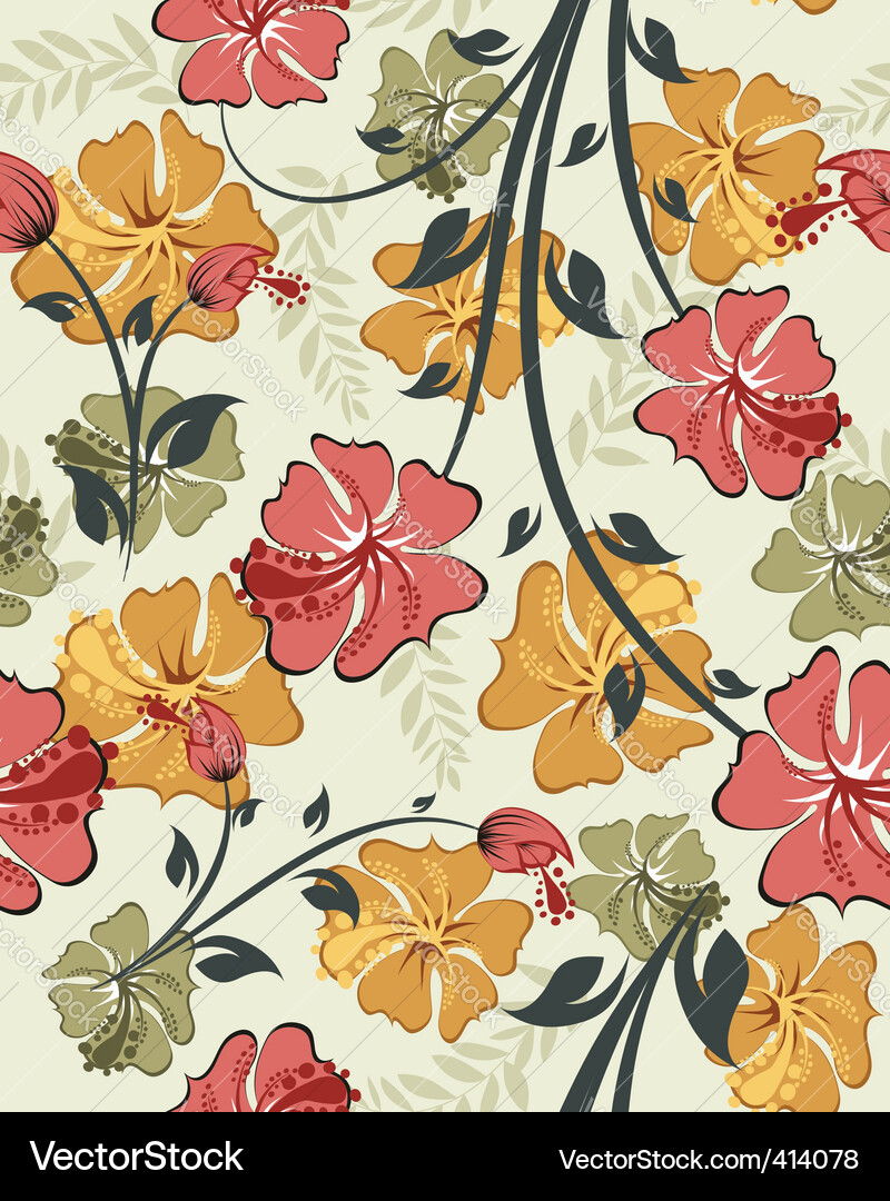 Floral pattern vector image