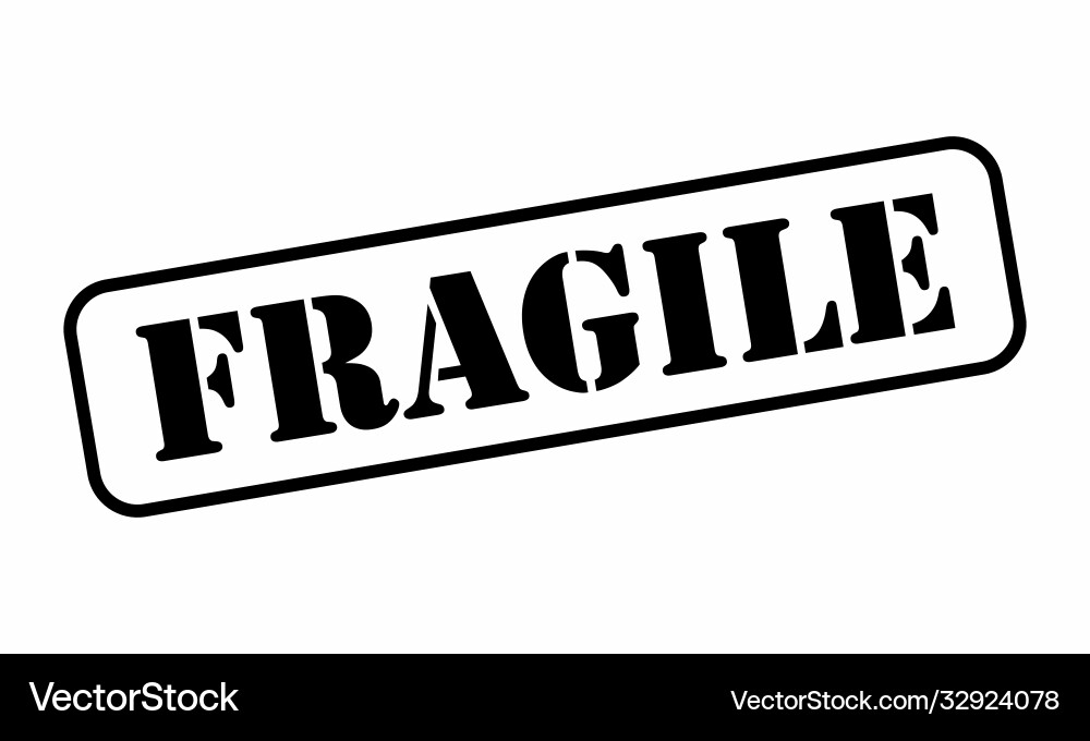 Fragile stamp Fragile stamp Vector Image