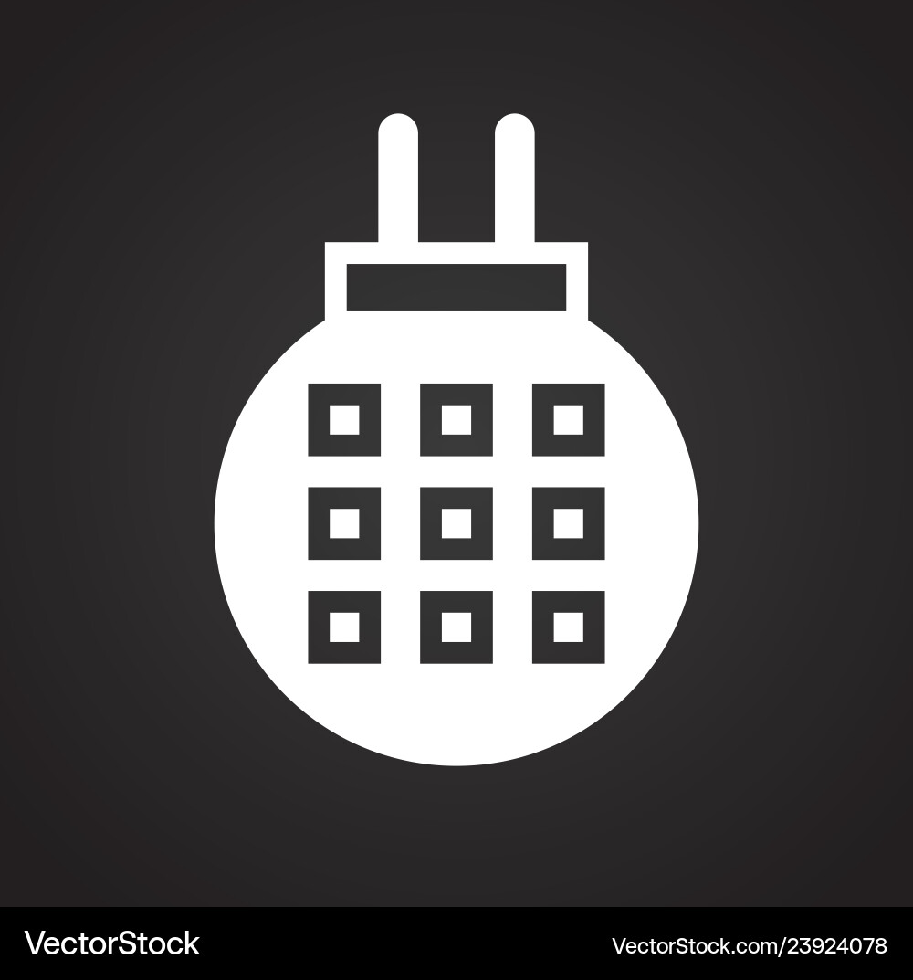 Fumigator icon on black background for graphic Fumigator icon on black background for graphic vector image