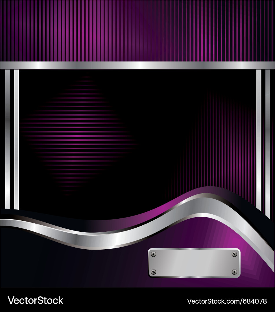 Metallic Tech Background Vector Image