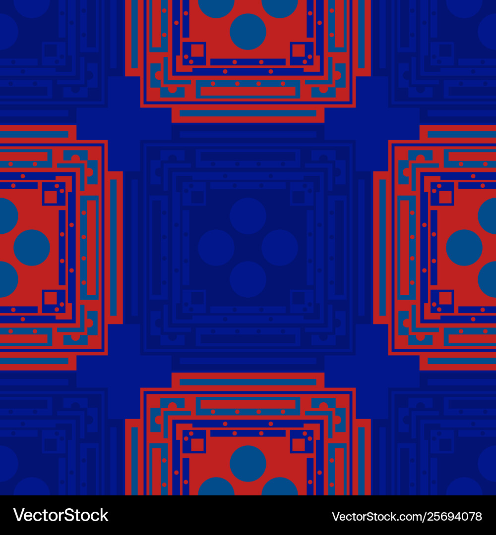Rectangular geometric computer generated seamless Vector Image