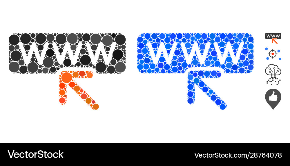 Select website composition icon circle dots Select website composition icon circle dots vector image