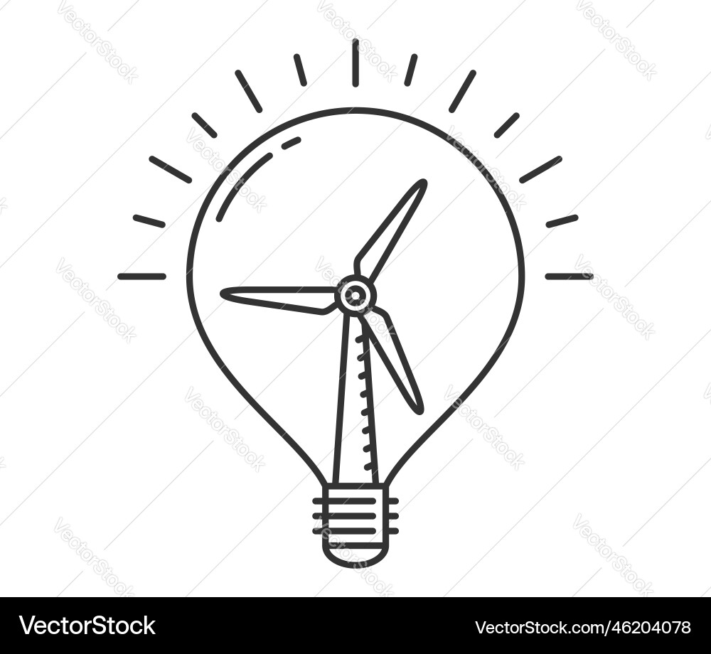 Wind energy concept Royalty Free Vector Image - VectorStock
