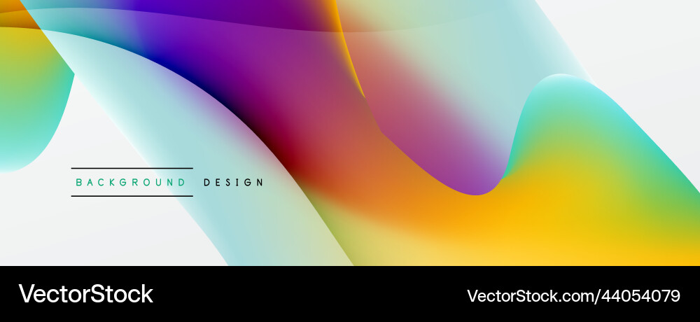 Abstract background fluid gradient color wave Vector Image