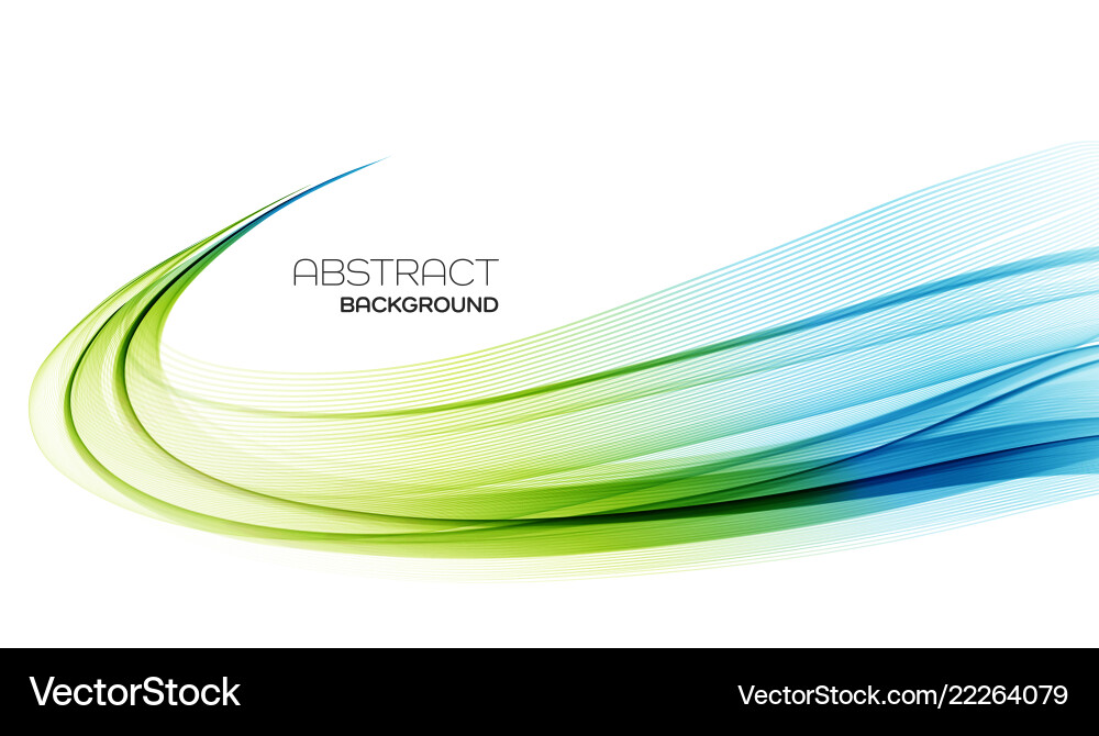 Abstract Flowing Color Wave Background Vector Image