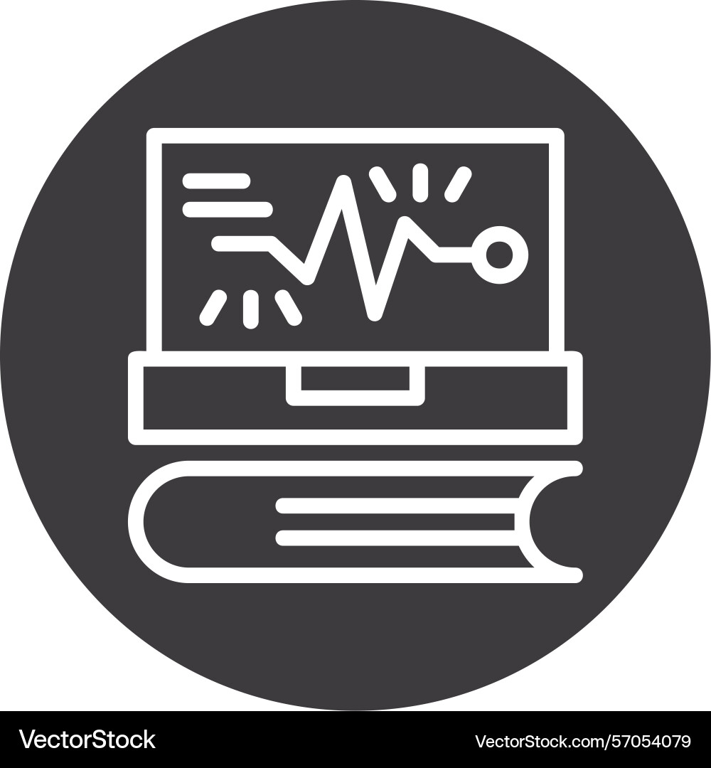 Ace spark line circle style icon design vector image