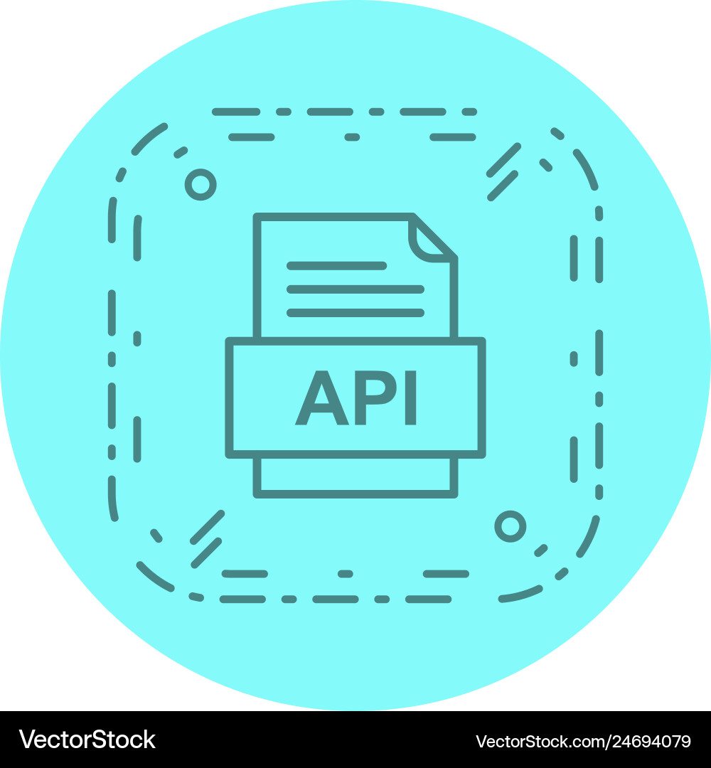 Api file document icon Vector Image