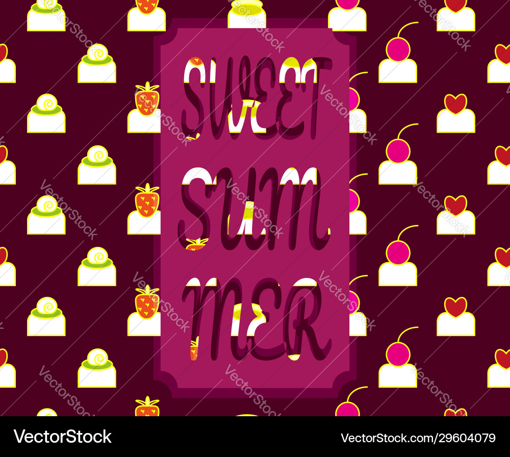 Assorted chocolates set pattern sweets Assorted chocolates set pattern sweets vector image
