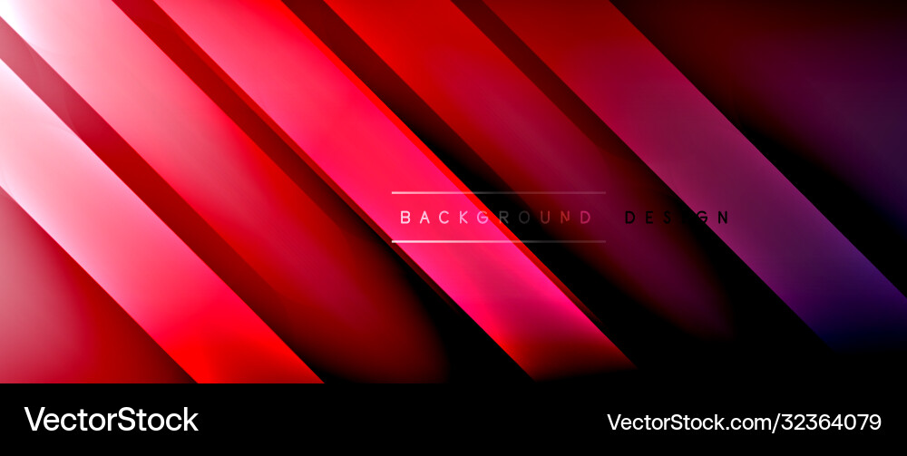 Bright gradient neon lines abstract background Vector Image