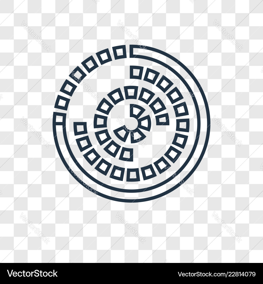 Loading concept linear icon isolated vector image