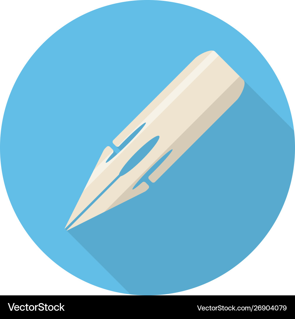 Pen nib icon vector image