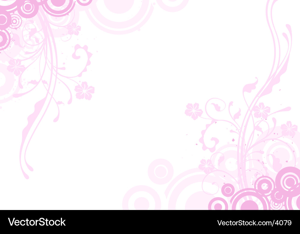 Pink floral background Royalty Free Vector Image