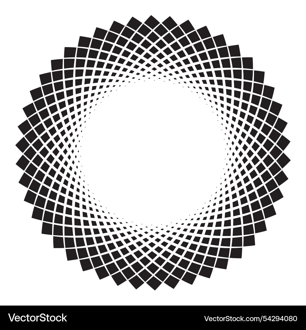 Abstract monochrome circular spirally Abstract monochrome circular spirally vector image
