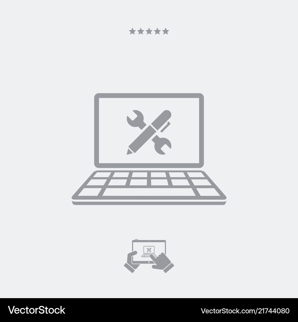 Application for project and design vector image