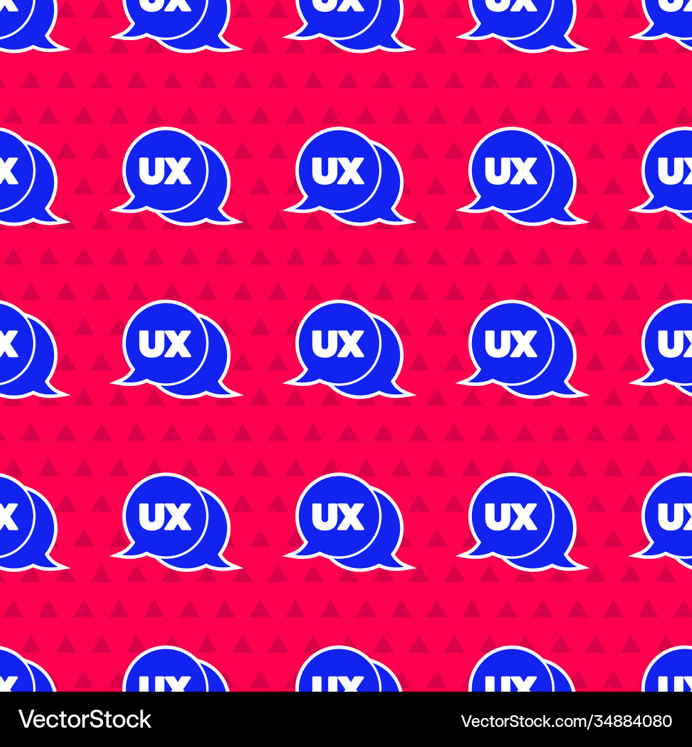 Blue ui or ux design icon isolated seamless Blue ui or ux design icon isolated seamless vector image