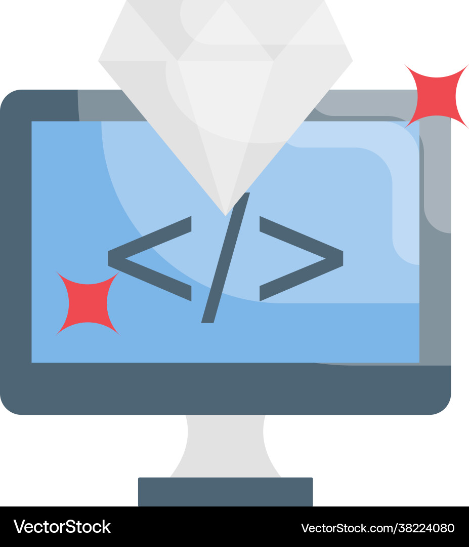 Clean code style Clean code style vector image