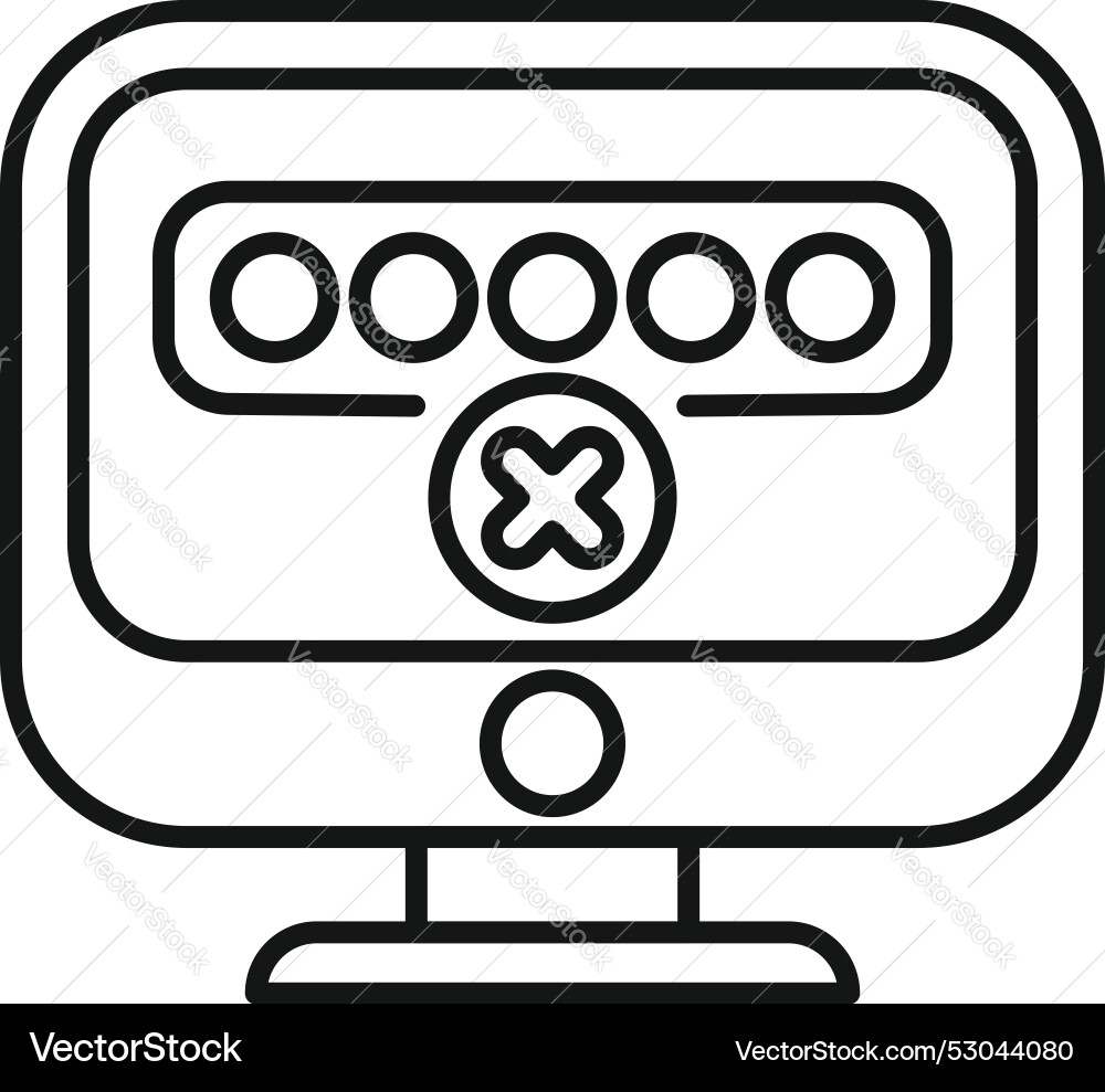 Computer-Sicherheitssystem mit Passwort Computer-Sicherheitssystem mit Passwort Vektorbild