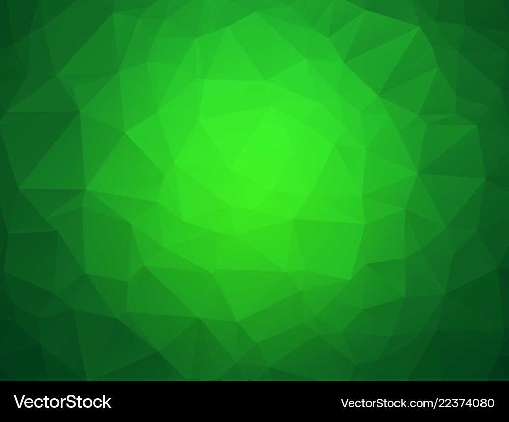 Emerald Polygon Texture Background vector image