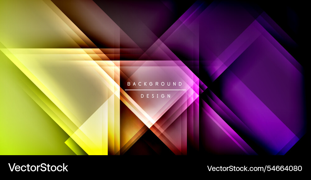 Expressive poster with shadow lines features Vector Image