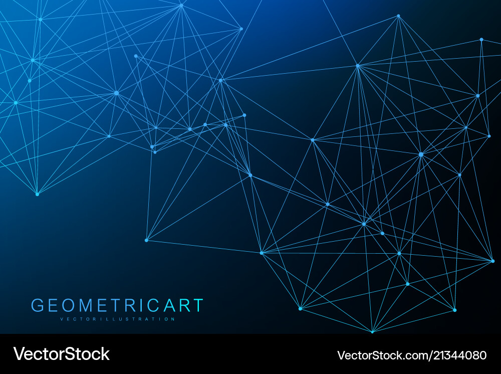 Geometric abstract background with connected line Geometric abstract background with connected line vector image