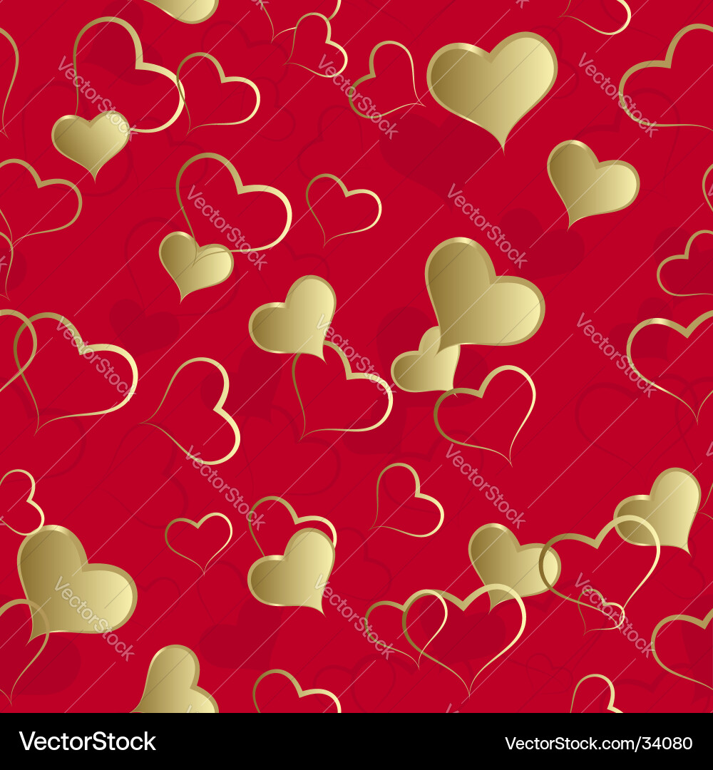 Heart Pattern Background vector image