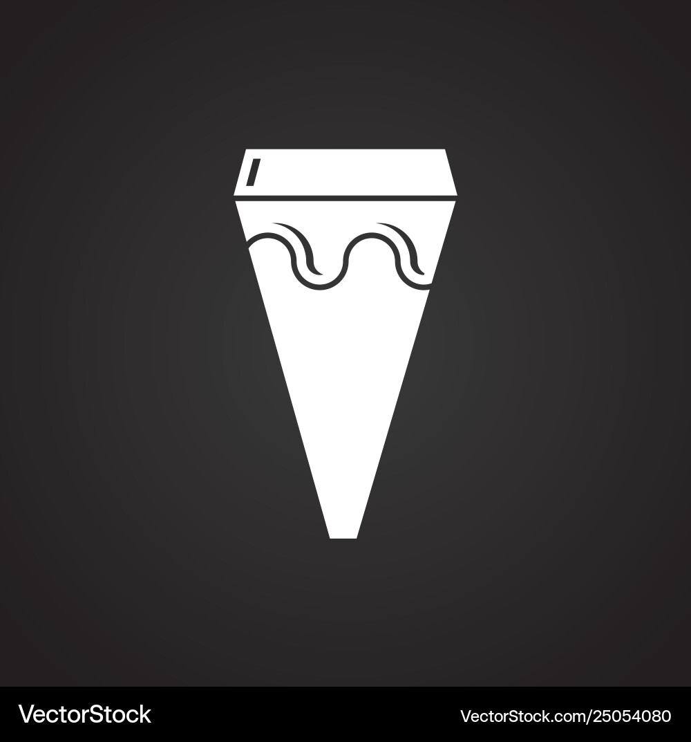 Ice cream icon on background for graphic and web Vector Image