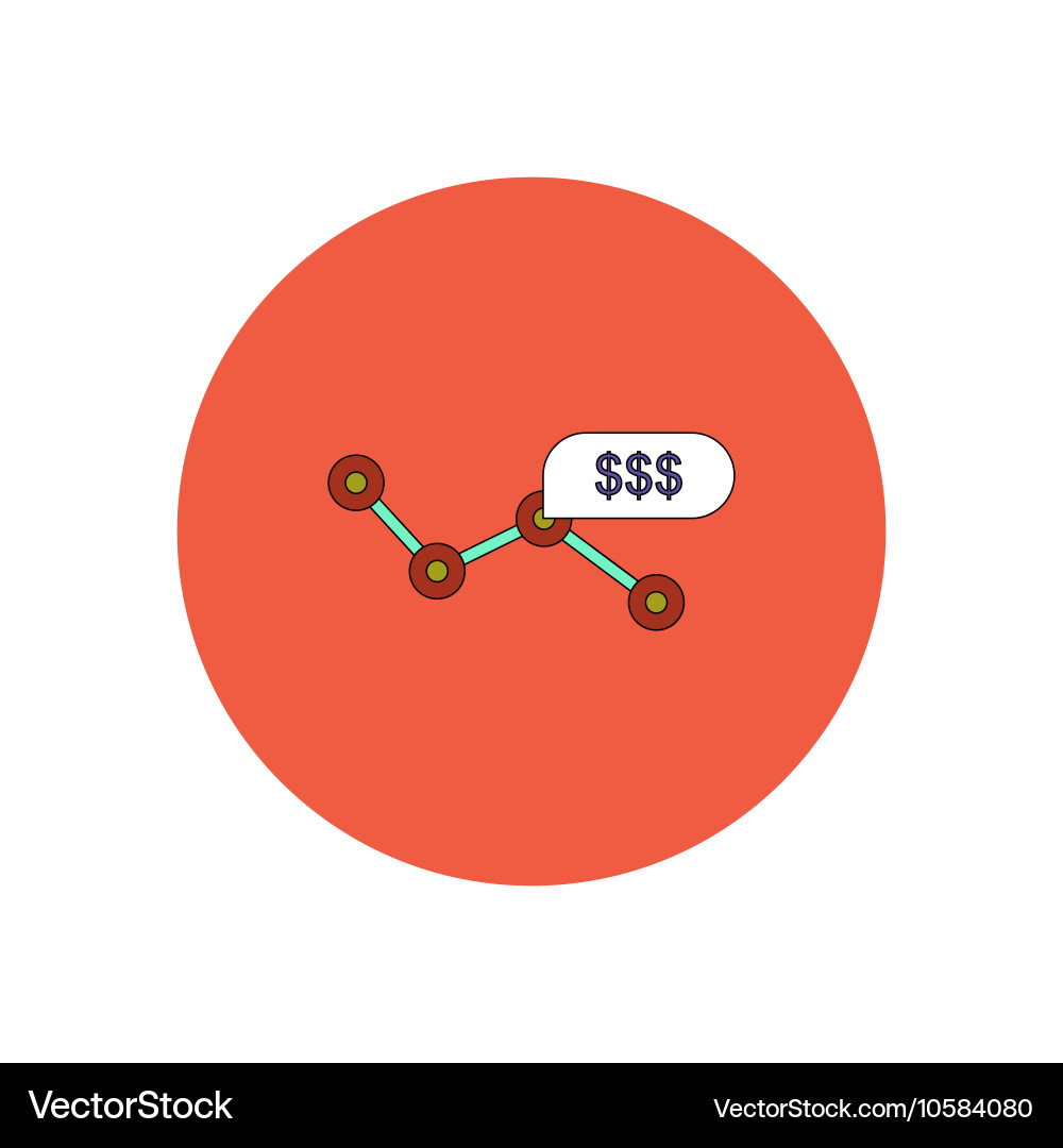 In flat design of progress vector image